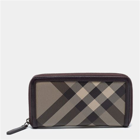 burberry smoked check wallet|leather Burberry wallet.